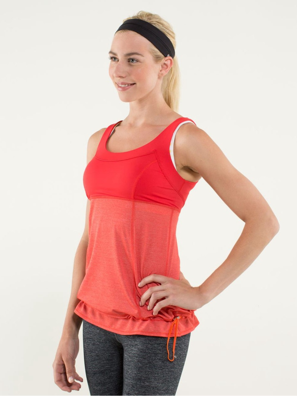 Lululemon Run Ta Ta Topper Tank in Love Red mesh lightweight active top loose 4